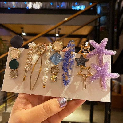 korean fashion pearl hair clips pin