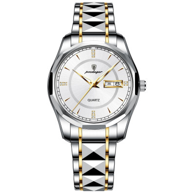 POEDAGAR men's watch men's waterproof tungsten steel calendar quartz watch vibrating sound explosion